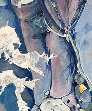 Load image into Gallery viewer, Night Pool II, Oil & Mixed Medium on Canvas SOLD